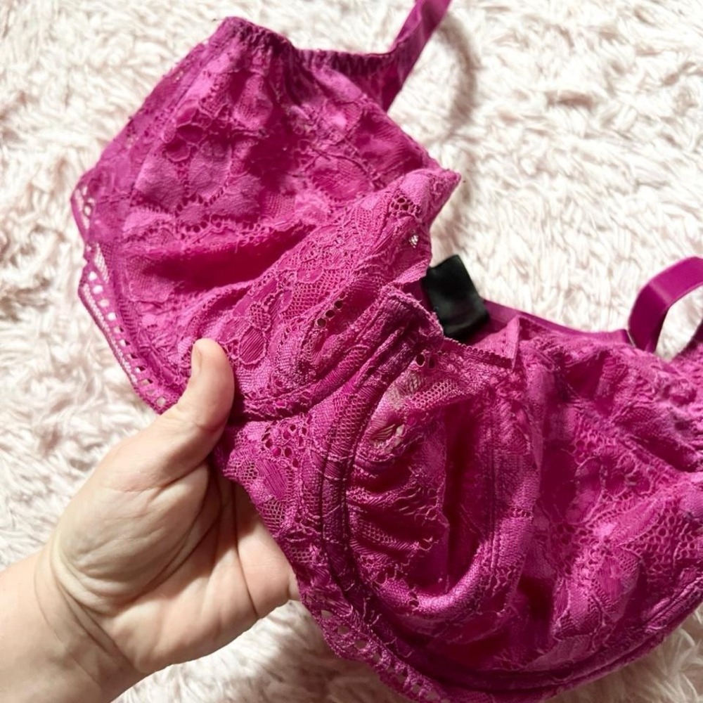 Lace Feminine Coquette Twee Balconette Bra Bravissimo 30DD Delicate Lingerie - Picture 4 of 7